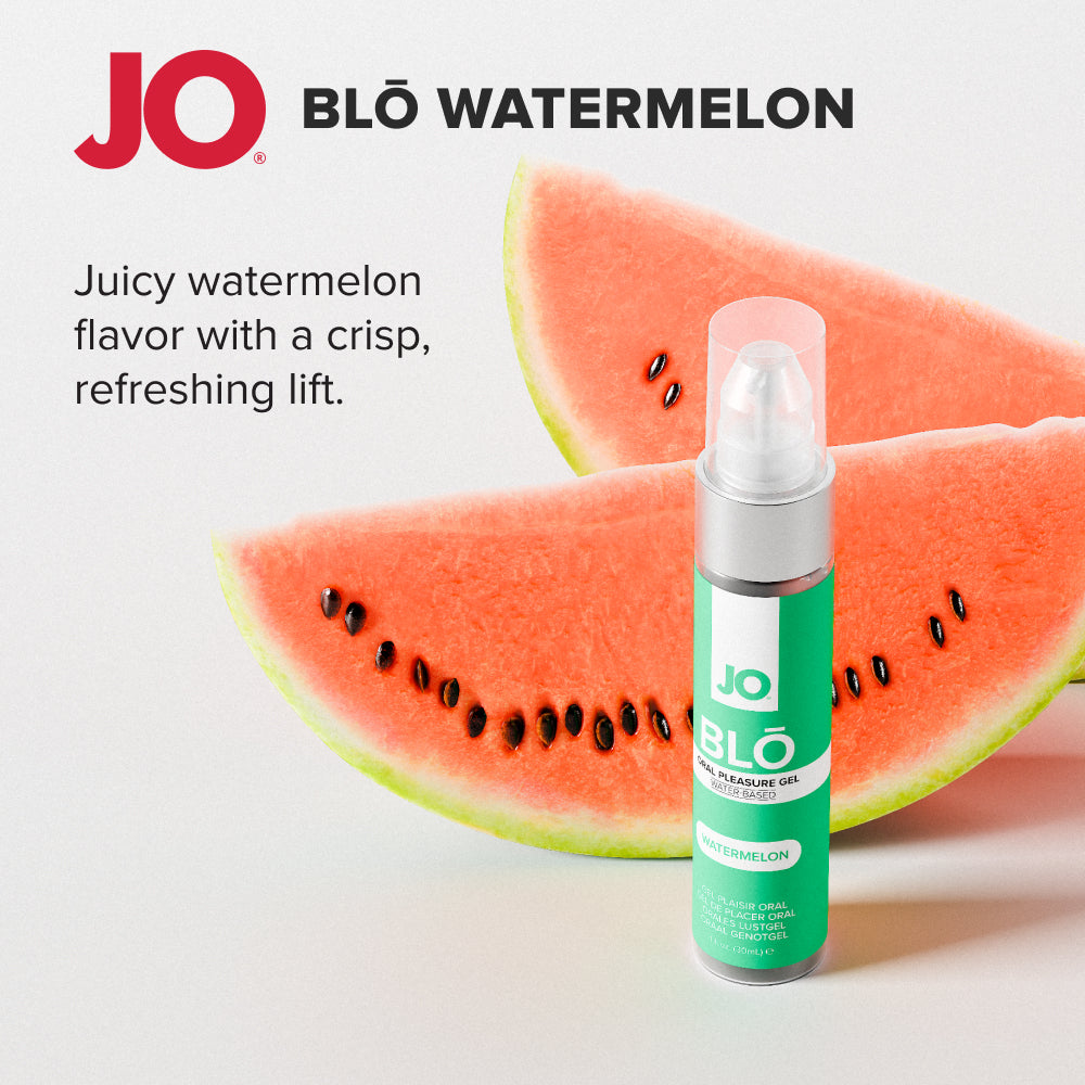 JO Blo Watermelon - Watermelon Flavoured Oral Pleasure Gel - 30 ml Bottle
