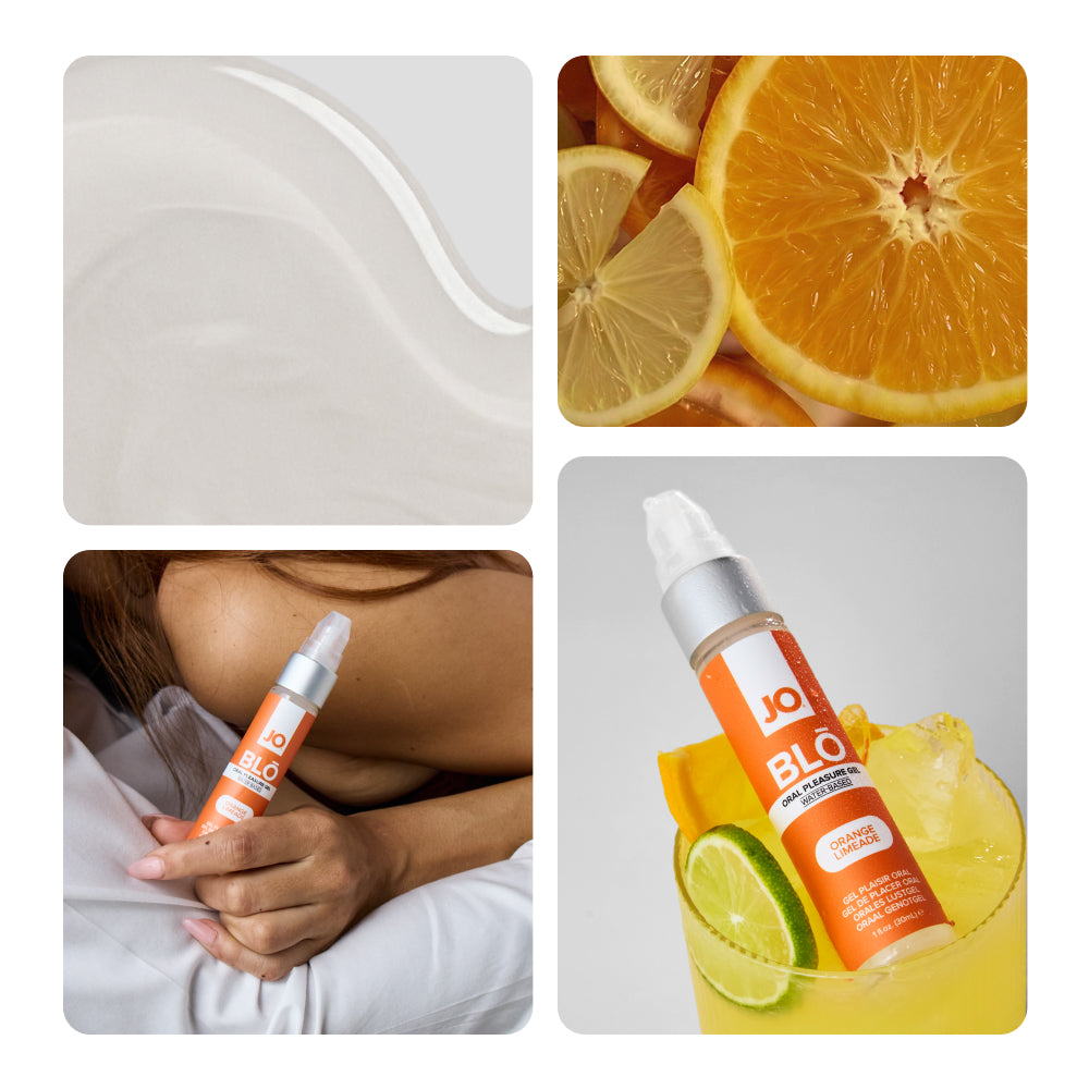 JO Blo Orange Limeade - Orange Limeade Flavoured Oral Pleasure Gel - 30 ml Bottle