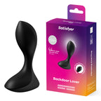 Satisfyer Backdoor Lover - Black USB Rechargeable Vibrating Butt Plug