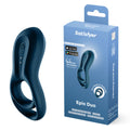 Satisfyer Epic Duo - Navy Blue USB Rechargeable Cock & Balls Ring with App Control