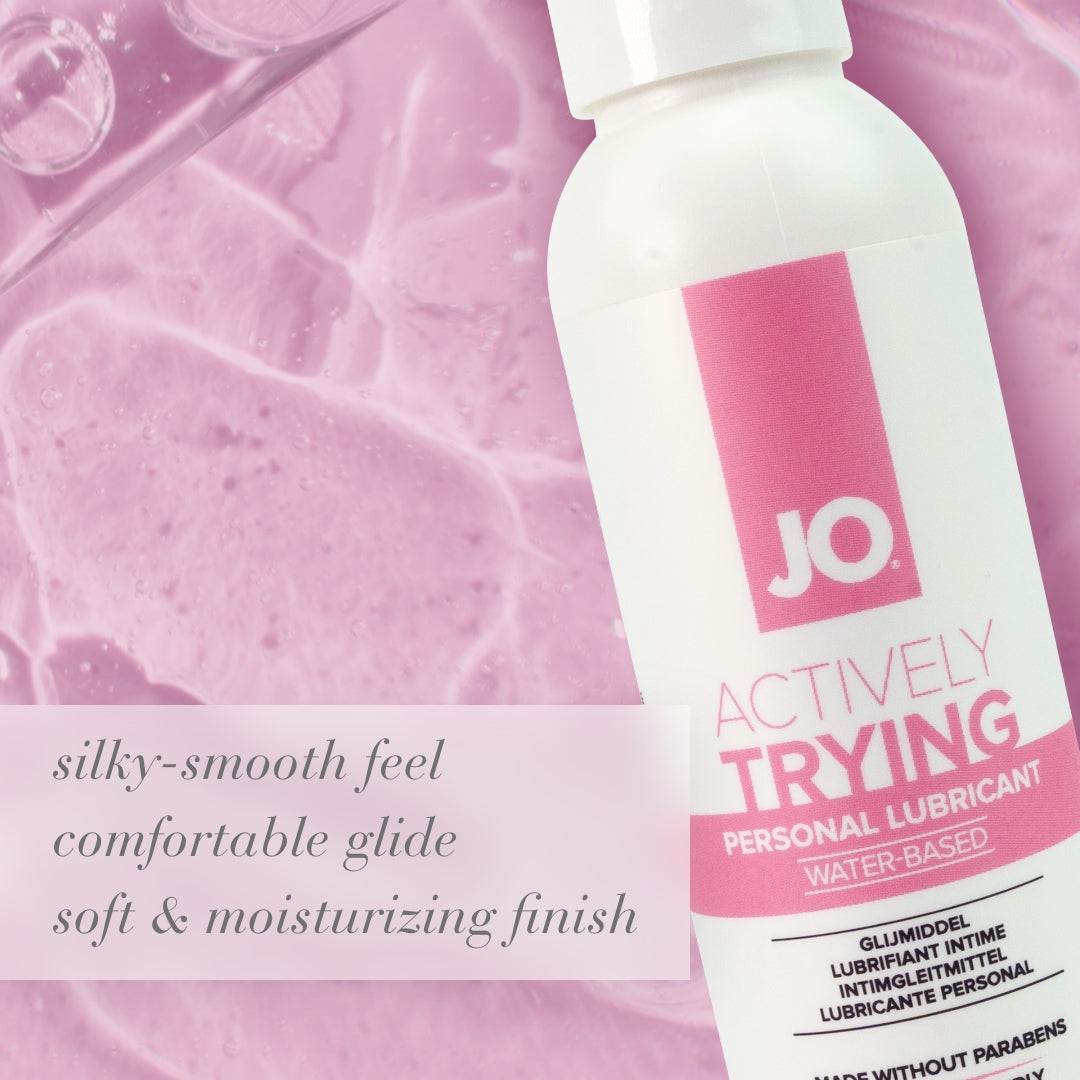 JO Actively Trying - 120ml - Water Based Fertility Friendly Lubricant - 120 ml Bottle