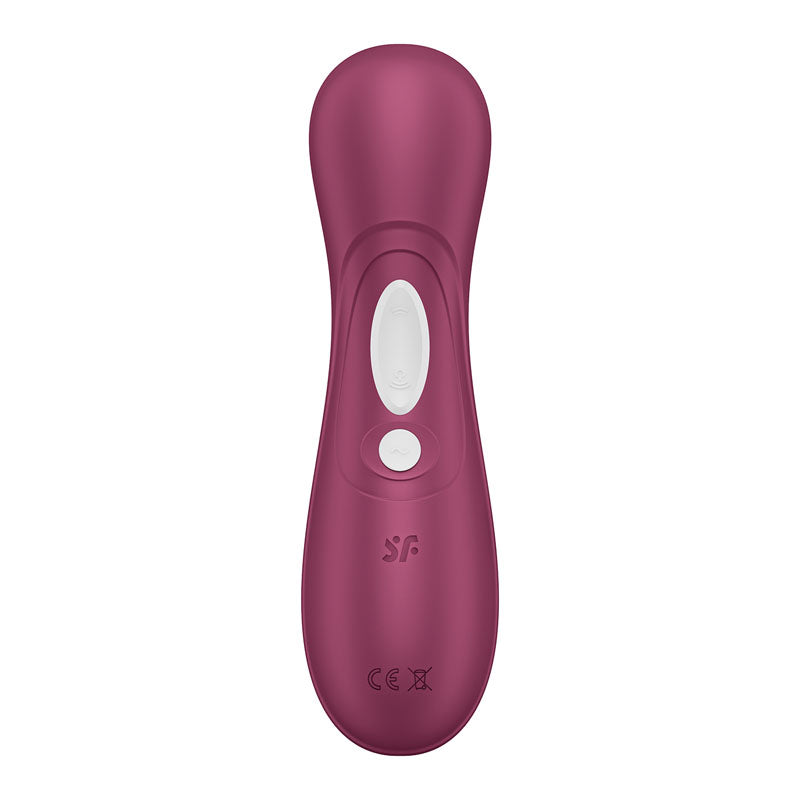 Satisfyer Pro 2 Generation 3 with App Control - Wine Red - Wine Red Touch-Free USB-C Rechargeable Clitoral Stimulator