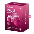 Satisfyer Pro 2 Classic Blossom - Red USB-C Rechargeable Air Pulse Rose Stimulator
