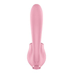 Satisfyer Tongue Genius - Pink USB Rechargeable Vibrator with Flicking Clit Stimulator