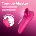 Satisfyer Tongue Master - Pink 14.4 cm USB Rechargeable Flicking Clitoral Stimulator