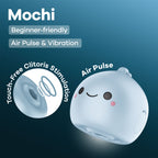 Satisfyer Mochi - Frost Blue - Frost Blue USB Rechargeable Air Pulse Stimulator