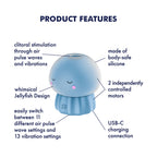Satisfyer Jelly-cious - Blue USB Rechargeable Air Pulse Stimulator
