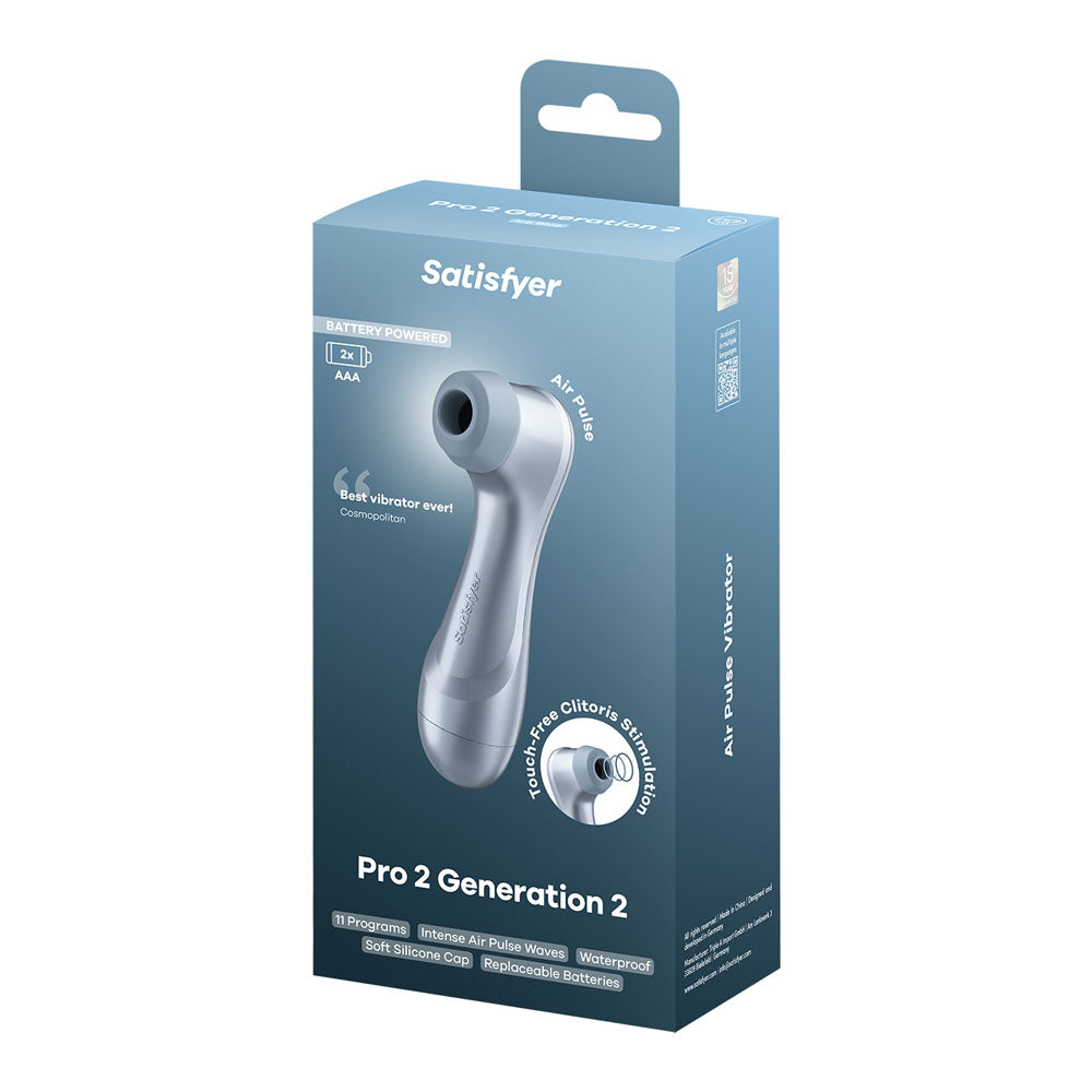 Satisfyer Pro 2 - Blue - Battery Series - Blue Touch-Free Clitoral Stimulator