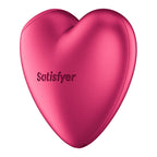 Satisfyer Cutie Heart - Battery Operated - Pink Air Pulsation Stimulator with Vibration