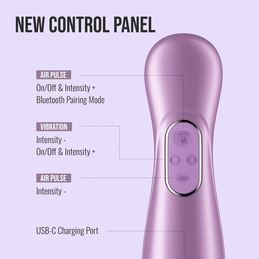 Satisfyer Pro 2 Generation 4 - Amethyst - Amethyst Touch-Free USB-C Rechargeable Clitoral Stimulator with App Control