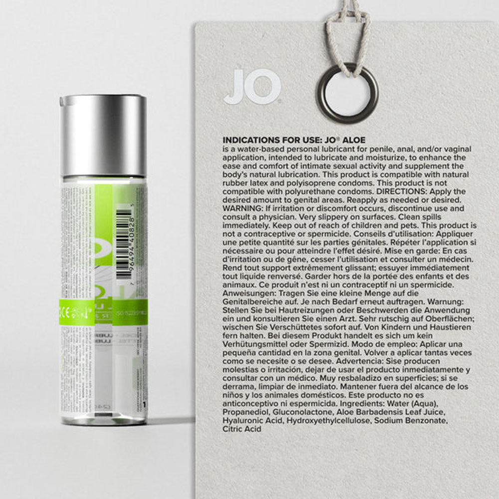 JO Aloe - 60ml - Water Based Lubricant with Aloe - 60 ml Bottle