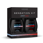 Wicked Sensation Kit - Warming & Cooling Water Based Lubricants - 2 Pack of 45 ml Bottles
