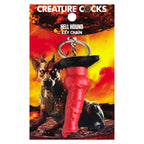 Creature Cocks Hell-Hound Keychain - Novelty Fantasy Dildo Keyring