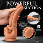 Master Series The Pleaser - Flesh 23.6 cm Double Finger Dildo