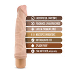 Dr. Skin Cock Vibe 6 - 8.5'' Cock - Flesh 21.6 cm Vibrating Dong