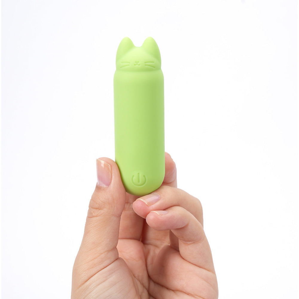 Maia ALLIE - Green 7.6 cm USB Rechargeable Vibrating Bullet