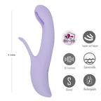Maia CHARLI - Lavender 22.9 cm USB Rechargeable Flapping & Tapping Rabbit Vibrator