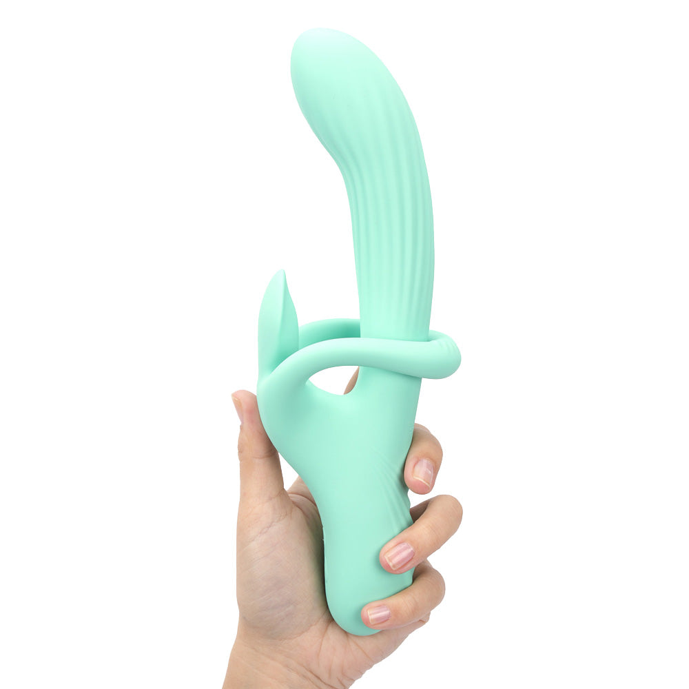 Maia TENLEY - Mint Green 24.1 cm USB Rechargeable Gyrating Rabbit Vibrator