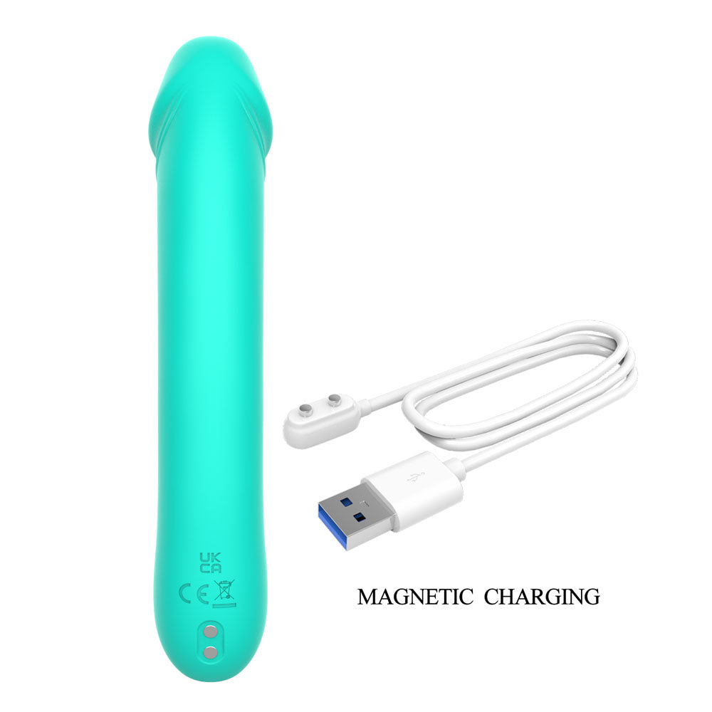 Party Up NIKI - Teal - Teal 15.4 cm USB Rechargeable Vibrator