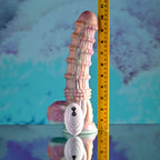 Evolved FANTASY - Multicoloured 27.6 cm USB Rechargeable Vibrating Fantasy Dildo with Remote