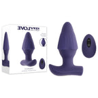 Evolved STARBURST - Purple 10.1 cm USB Rechargeable Vibrating Butt Plug with Wireless Remote