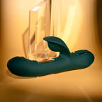 Evolved HEART OF GOLD - Green USB Rechargeable Rabbit Vibrator