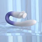 Evolved SPRING LOADED - White/Purple 23 cm USB Rechargeable Multi-Tapping Vibrator
