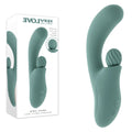 Evolved SPIRAL CHARM - Green 18 cm USB Rechargeable Rabbit Vibrator