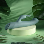 Evolved SATIN SWIRL - Green 23 cm USB Rechargeable Rabbit Vibrator with Swirling Head