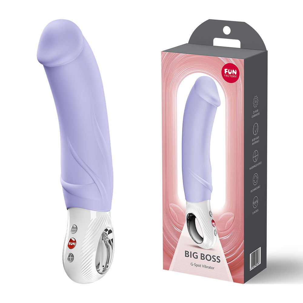 Fun Factory BIG BOSS Purple - Purple 22.9 cm USB-C Rechargeable Vibrator
