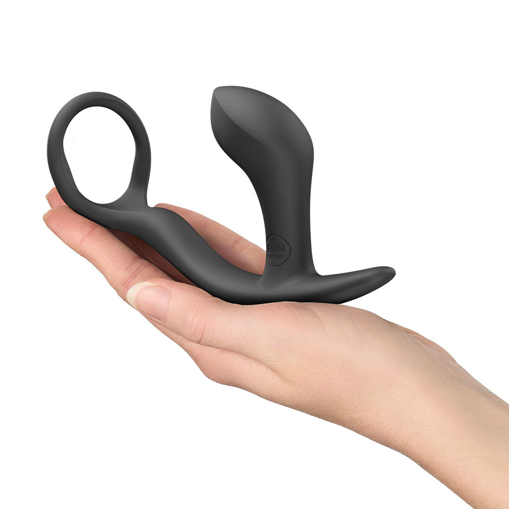 Fun Factory BOOTIE RING Black - Black 14.7 cm Anal Plug with Cock Ring
