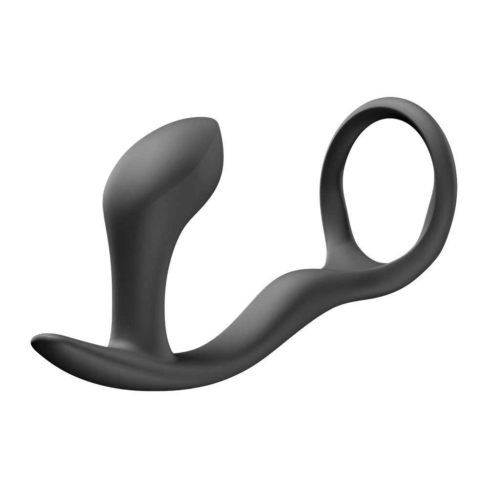 Fun Factory BOOTIE RING Black - Black 14.7 cm Anal Plug with Cock Ring