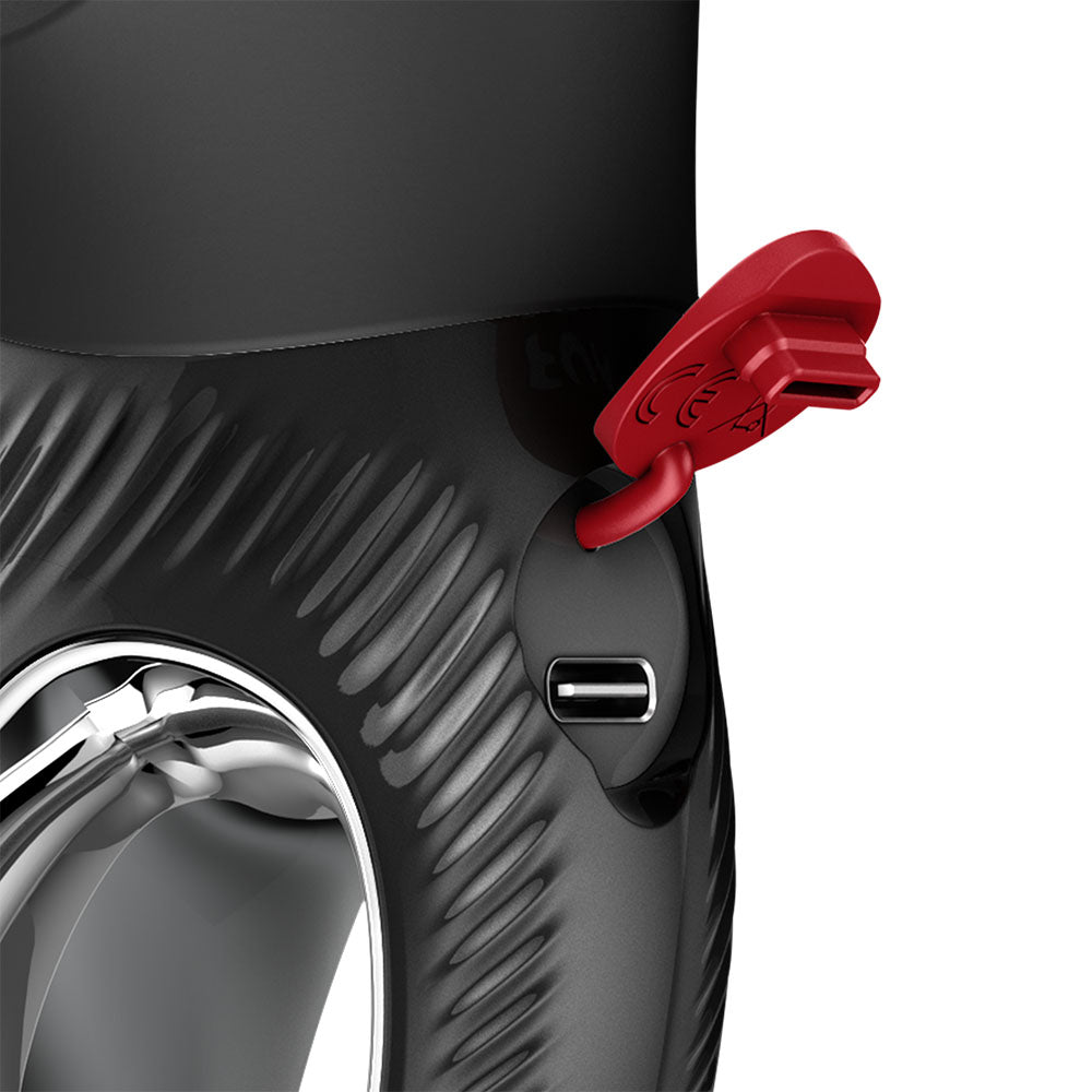 Fun Factory MISS BI Black - Black 17 cm USB-C Rechargeable Vibrator