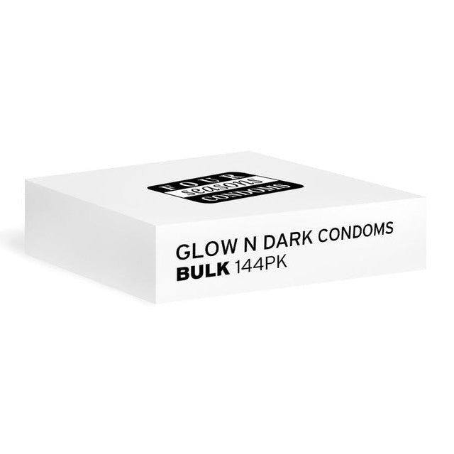 Four Seasons Glow N Dark Condoms - Bulk Box of 144