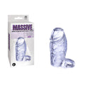 Massive Penis Sleeve with Ball Strap - Clear Penis Enlarger Sleeve