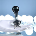 Gender X BLOW POP - Black 12.8 cm Glass Plug with Ring Pull