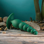 Gender X THE RATTLER - Green 17 cm USB Rechargeable Vibrating and Twirling Anal Plug