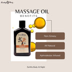 EB Aphrodisiac Massage Oil GRAPEFRUIT SANDALWOOD - 60 ml - Grapefruit Sandalwood Scented Massage Oil - 60 ml Bottle