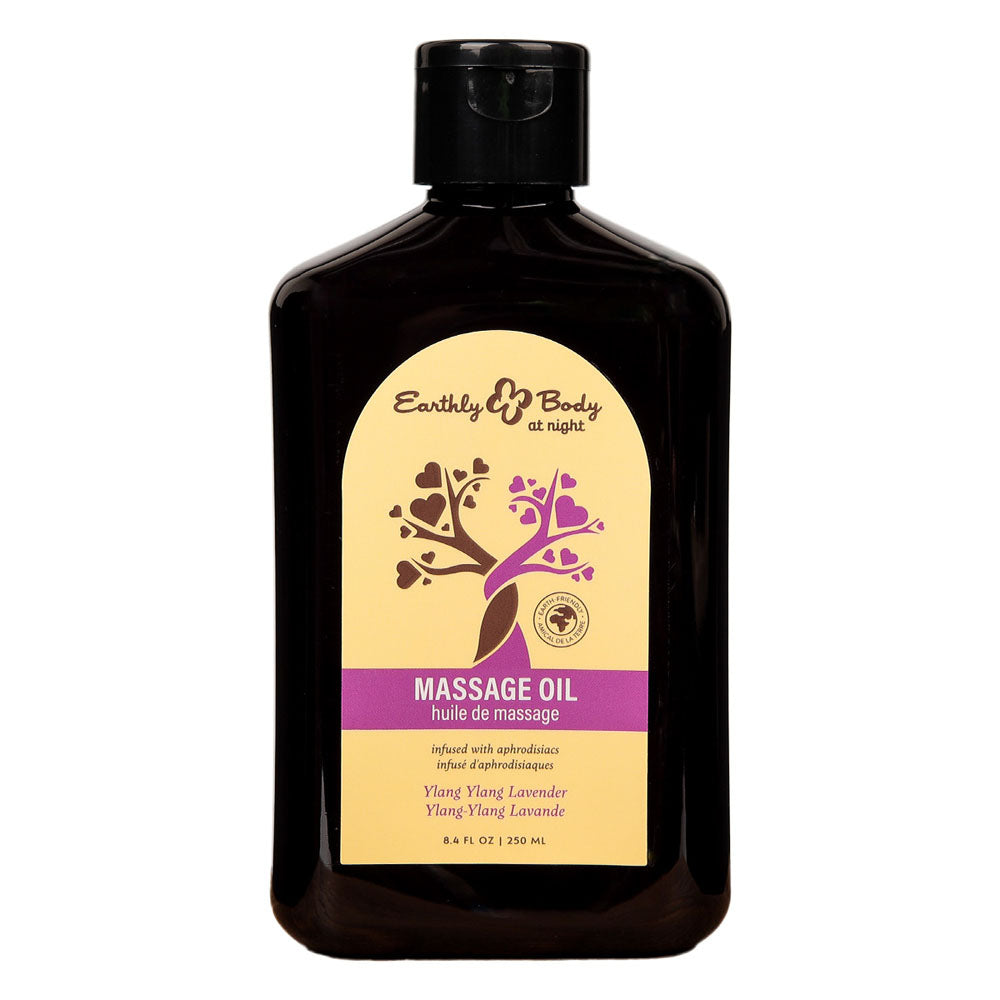 EB Aphrodisiac Massage Oil YLANG YLANG LAVENDER - 250 ml - Ylang Ylang & Sandalwood Scented Massage Oil - 250 ml Bottle