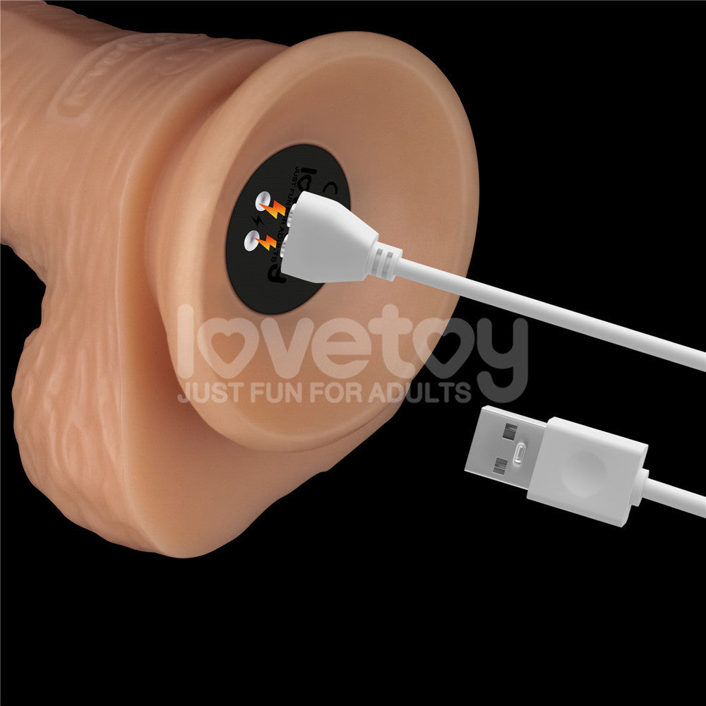 8.5 Inch Power Basics - Flesh 21.6 cm USB Rechargeable Vibrating Dong