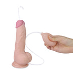 Cumming Softee Soft Ejaculation Cock 8'' with Balls - Flesh 20.3 cm Squirting Dong