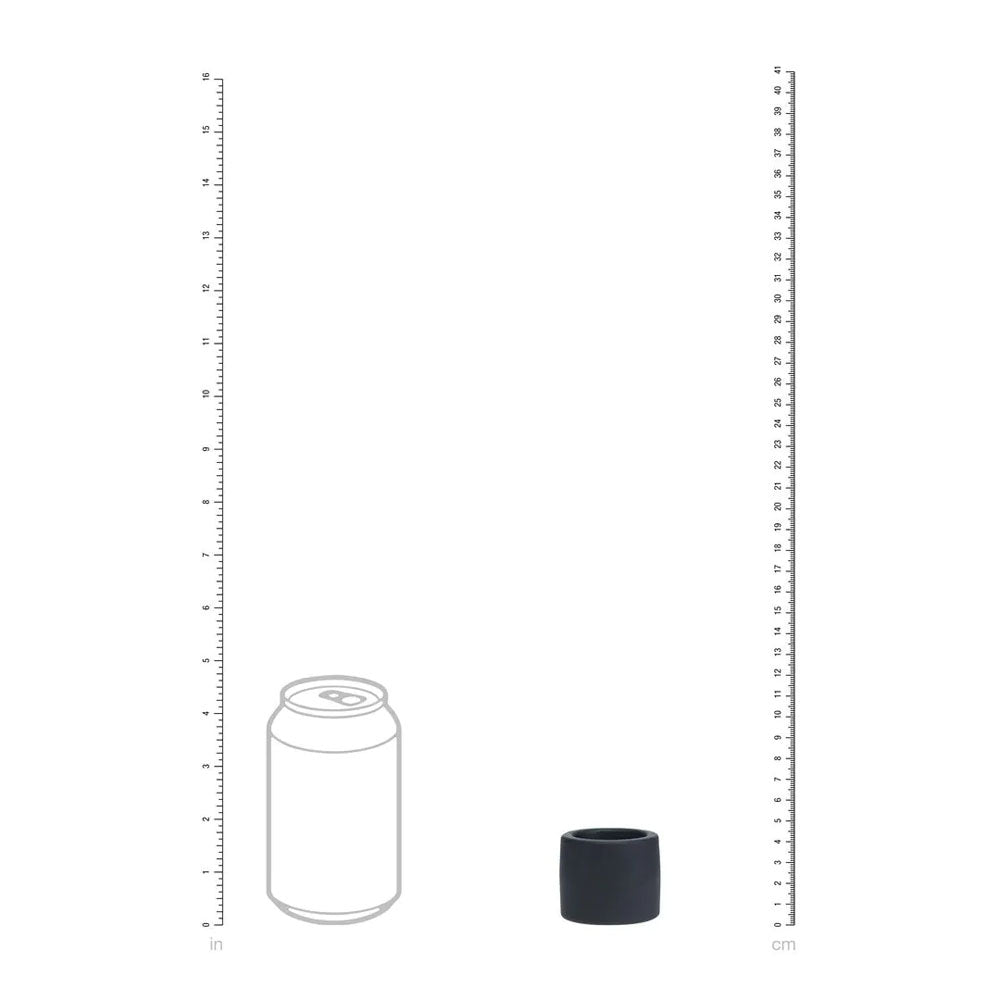 LEVELZ Liquid Silicone Ball Strap - L - Black - Black Ball Strap
