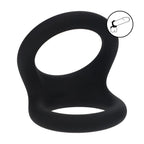 LEVELZ Double O Silicone Cock Ring - L - Black - Black Cock & Balls Rings