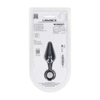 LEVELZ Silicone Anal Plug with Loop - Small - Black - Black Small Butt Plug