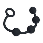 LEVELZ Round Silicone Anal Balls - S - 20mm - Black 23 cm Small Anal Balls