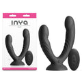 INYA Duet - Black - Black USB Rechargeable Vibrating Double Dildo with Wireless Remote