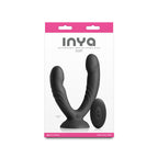 INYA Duet - Black - Black USB Rechargeable Vibrating Double Dildo with Wireless Remote