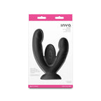 INYA Duet - Black - Black USB Rechargeable Vibrating Double Dildo with Wireless Remote
