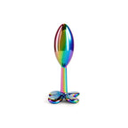 Rear Assets Clover - Multicolour - Multicoloured 9.2 cm Metallic Butt Plug