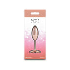 Rear Assets Clover - Rose Gold - Rose Gold 9.2 cm Metallic Butt Plug